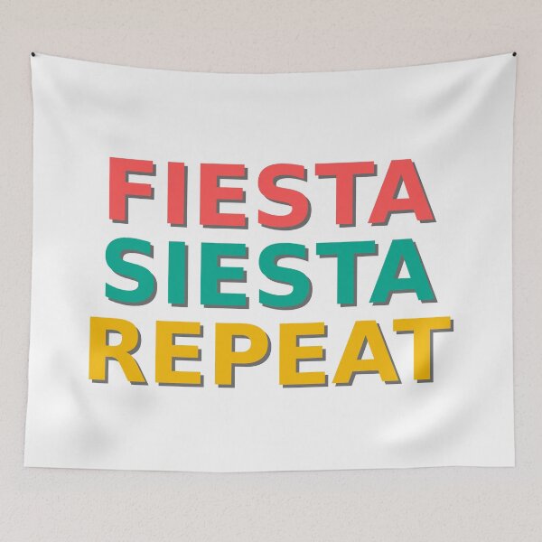 Item preview, Fiesta Siesta Repeat – Minimal Party Quote Design designed and sold by dadnladdesigns.