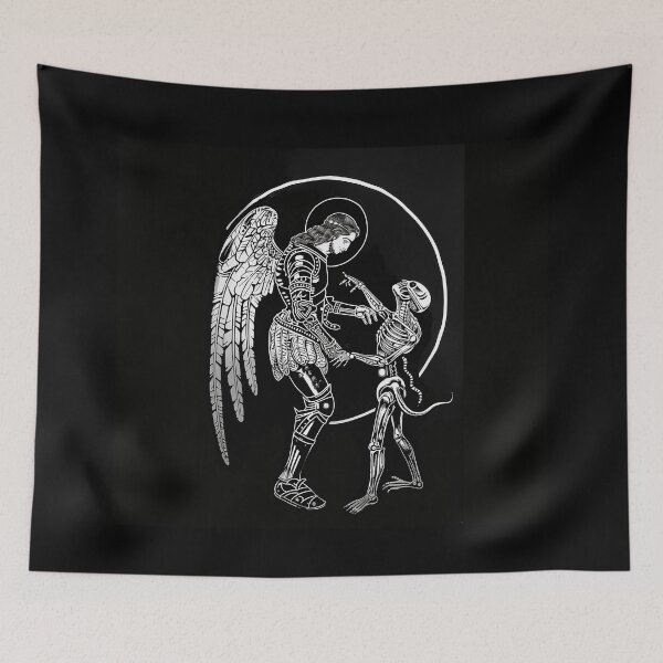 Item preview, Archangel Michael & Alien: A Medieval Dance designed and sold by Mystikos Art.