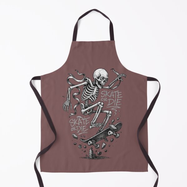 Artikelvorschau, Skate or Die – Skeleton Kickflip Ink Illustration entworfen und verkauft von Neon Nightmare.