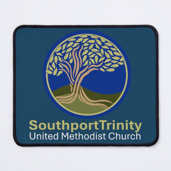 Item preview, TUMC vertical logo for DARK Colors RS designed and sold by SouthportTrinityUMC.