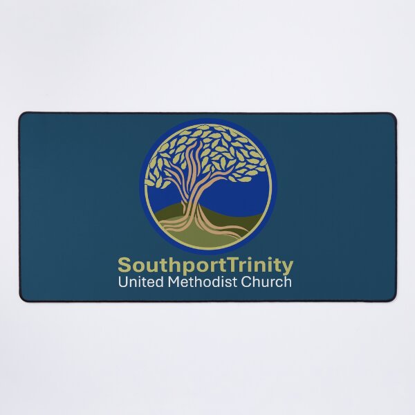 Item preview, TUMC vertical logo for DARK Colors RS designed and sold by SouthportTrinityUMC.