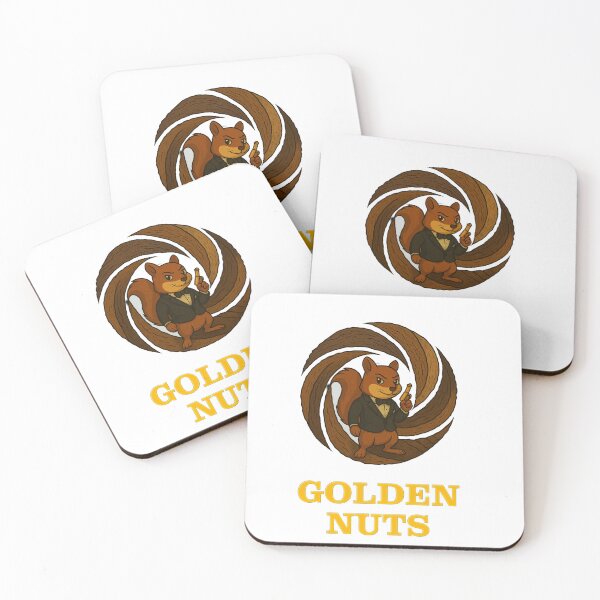 Item preview, Golden Nuts – Spy Squirrel Parody designed and sold by SecretSquirrellDesigns.