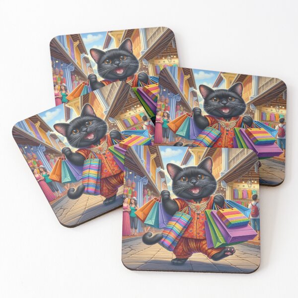 Item preview, Cat is shopping in Phuket Thailand designed and sold by ParateePShop.