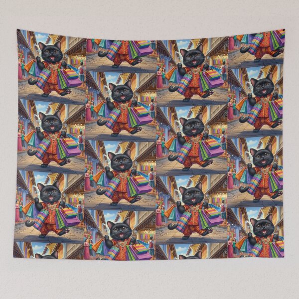 Item preview, Cat is shopping in Phuket Thailand designed and sold by ParateePShop.