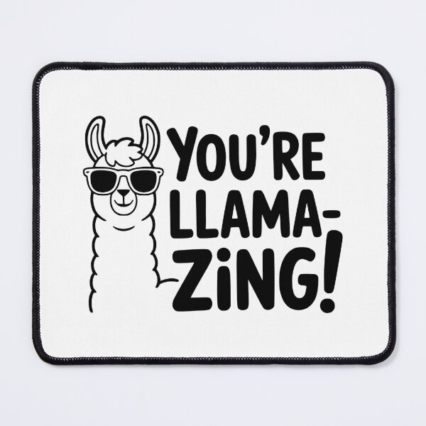 Item preview, You're llamazing! Cute Llama Pun designed and sold by PMCreative.