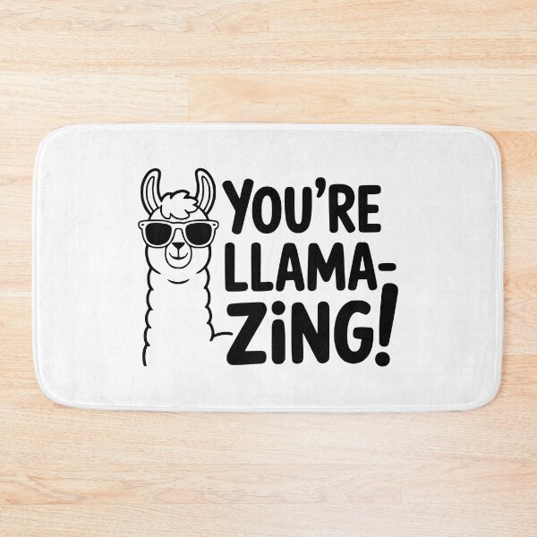 Item preview, You're llamazing! Cute Llama Pun designed and sold by PMCreative.