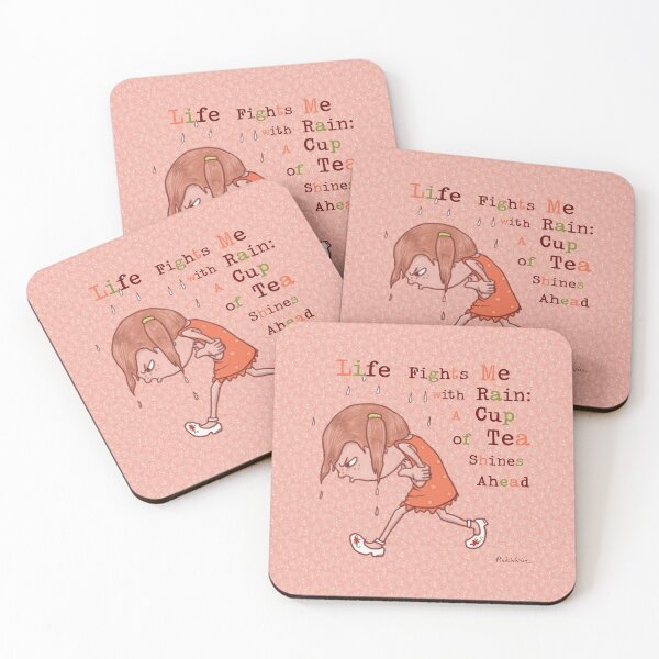Item preview, Cute Girl Shivering in Rainy Adventure designed and sold by Pink Writer.