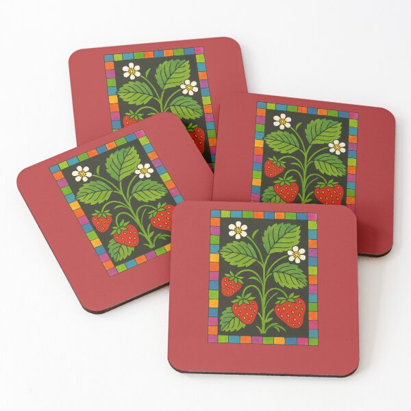 Item preview, Retro Strawberries Vintage Fruit Illustration designed and sold by FrictionMaxxing.