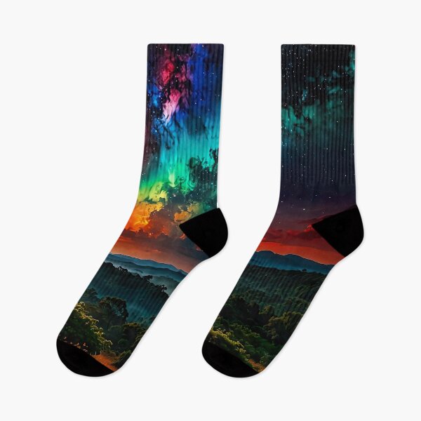Item preview, Cosmic Valley at dusk designed and sold by PixelParadies.