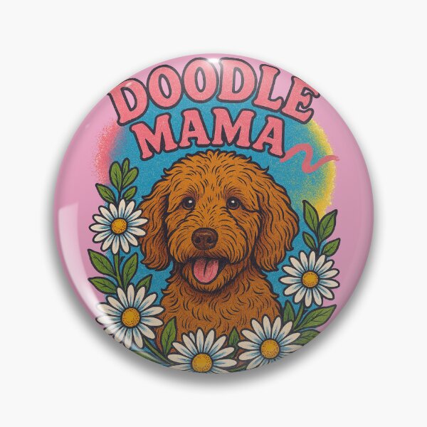 Item preview, Doodle Mama Retro Dog Lover Pet Parent Style designed and sold by FrictionMaxxing.