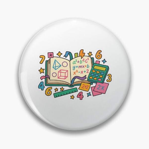 Item preview, Mathematical schoolbook illustration with colorful equations and symbols, AI Generated designed and sold by dvoevnore.