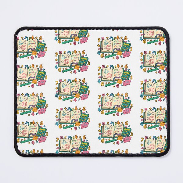 Item preview, Mathematical schoolbook illustration with colorful equations and symbols, AI Generated designed and sold by dvoevnore.