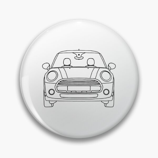 Item preview, Cute compact city car line art illustration designed and sold by ElceMare.