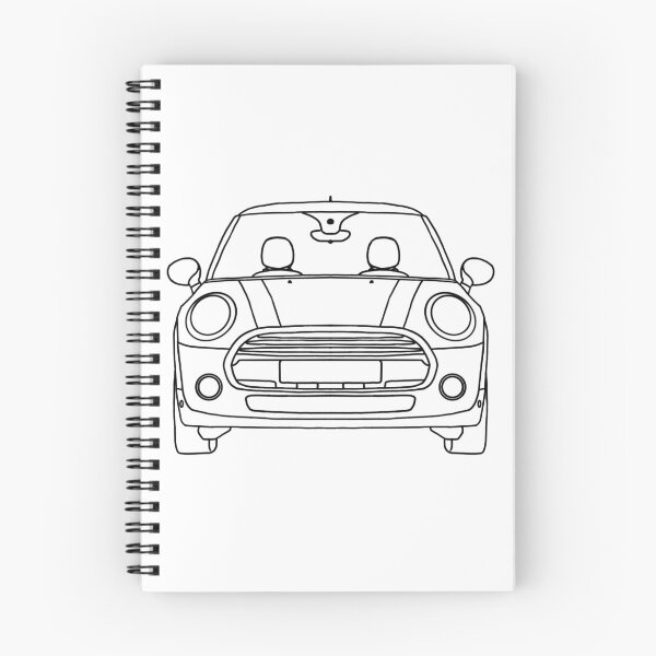 Item preview, Cute compact city car line art illustration designed and sold by ElceMare.
