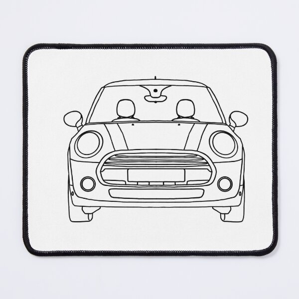Item preview, Cute compact city car line art illustration designed and sold by ElceMare.