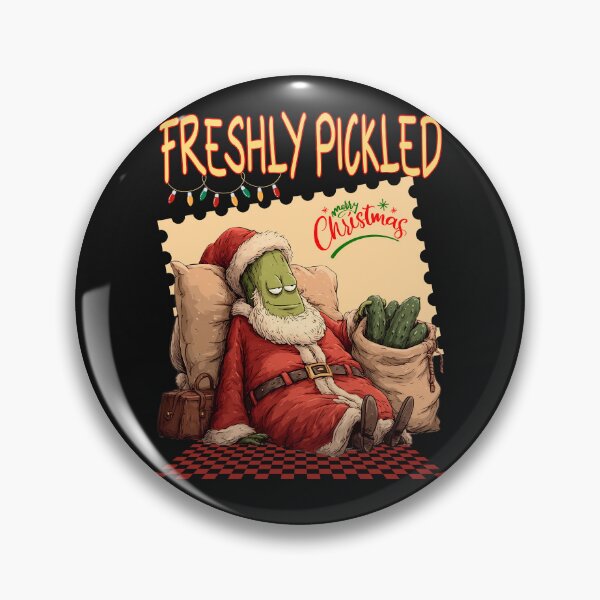 Item preview, Freshly Pickled Christmas Pickle Santa Funny Design designed and sold by MTJ-Mushrooms.