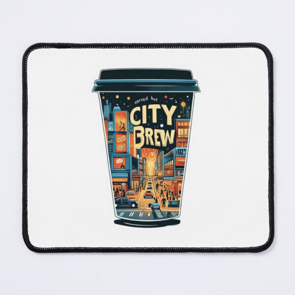 Item preview, CITY BREW – Coffee Cup Street Scene Premium Cool Reloaded Trendy Best Gift designed and sold by Imaginarium of Chaos falcon88 .