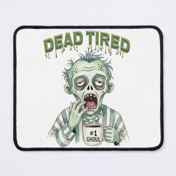 Item preview, Dead Tired Zombie Coffee Lover | #1 Ghoul Mug | Funny Yawning Zombie designed and sold by Echala.