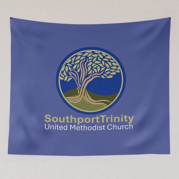 Item preview, TUMC vertical logo for dark colors CL designed and sold by SouthportTrinityUMC.