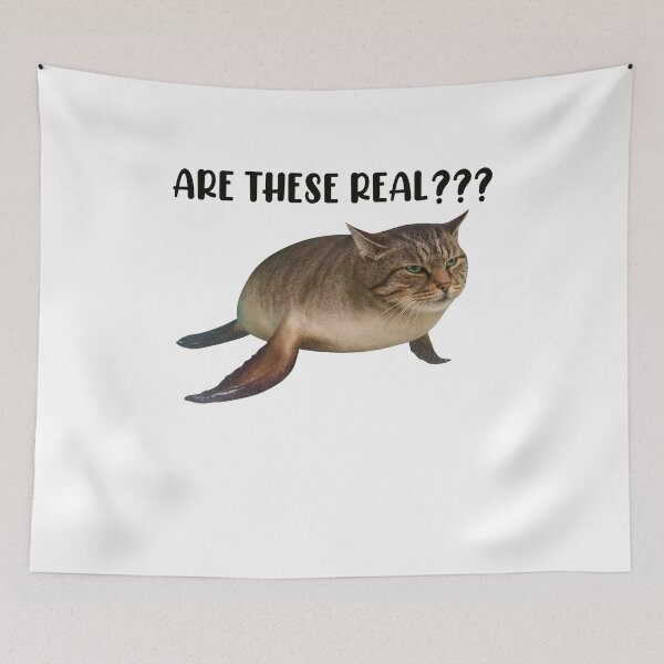 Item preview, Funny Meowmaid Meme Cat designed and sold by AShanDome.