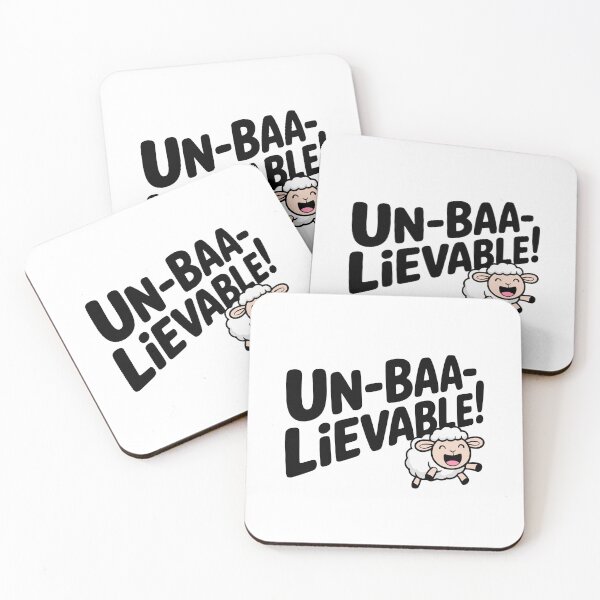 Item preview, Unbaalievable! Funny Sheep Pun designed and sold by PMCreative.