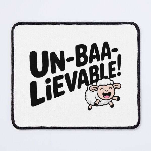 Item preview, Unbaalievable! Funny Sheep Pun designed and sold by PMCreative.