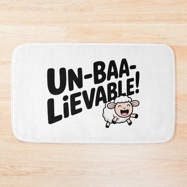 Item preview, Unbaalievable! Funny Sheep Pun designed and sold by PMCreative.