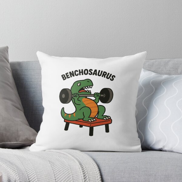 Item preview, Benchosaurus – Dinosaur Bench Press Cartoon designed and sold by Enea Kelo.