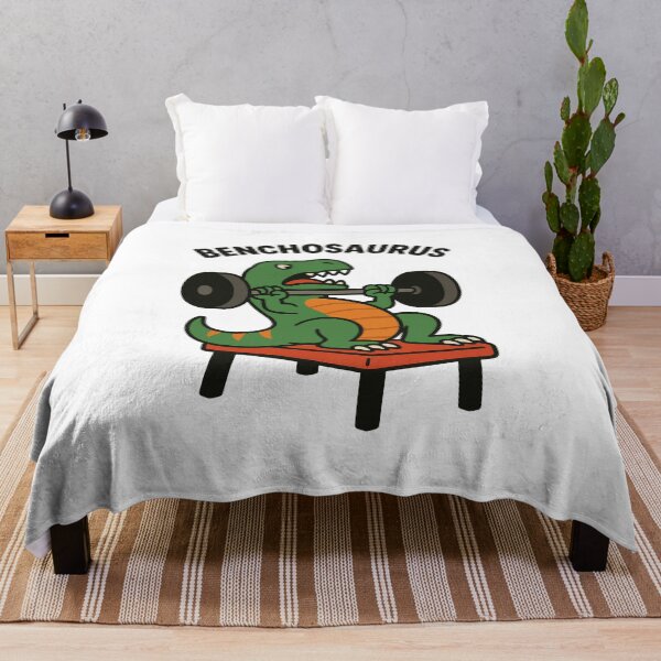Item preview, Benchosaurus – Dinosaur Bench Press Cartoon designed and sold by Enea Kelo.