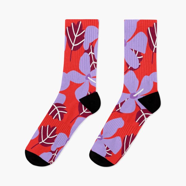 Item preview, Blooming hibiscus on red designed and sold by HannaShvaikova.