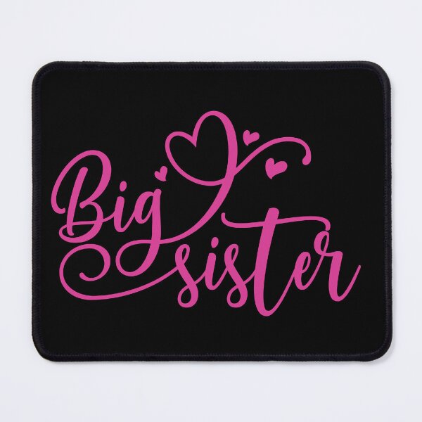 Item preview, Big Sister Script Typography with Cute Hearts – for Sisters designed and sold by Rhu Creations.