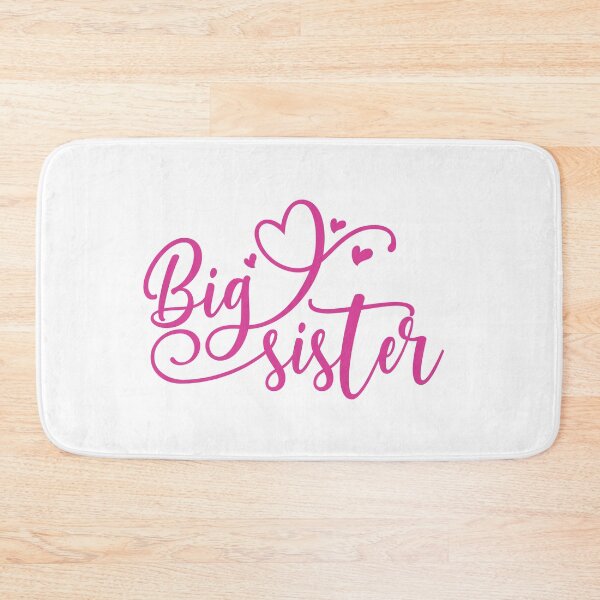 Item preview, Big Sister Script Typography with Cute Hearts – for Sisters designed and sold by Rhu Creations.