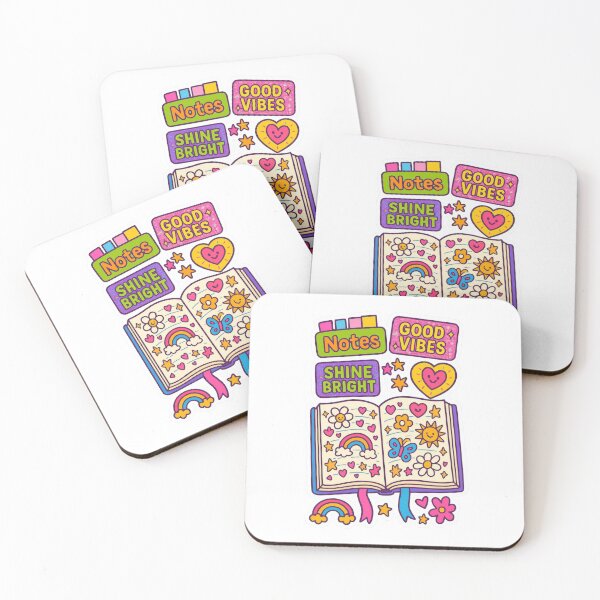 Item preview, Back to school maximalist design with colorful notebook and stickers, AI generated designed and sold by dvoevnore.