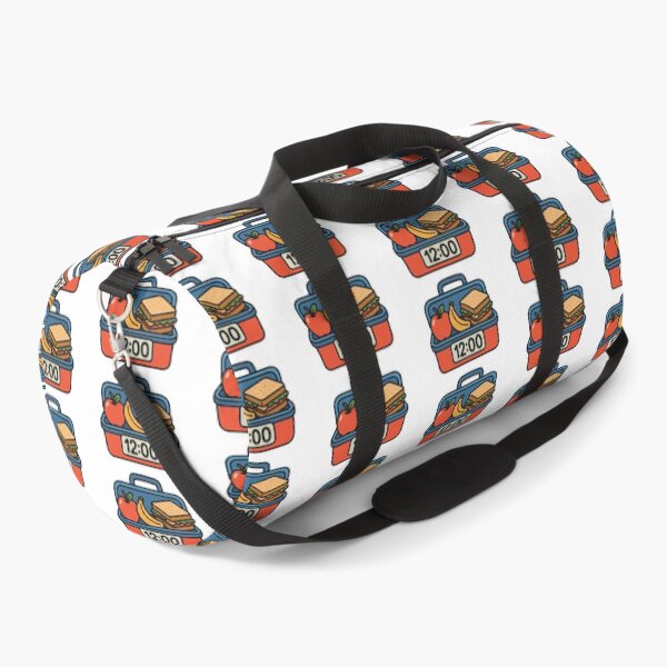 Item preview, Back to school lunchbox with apple, banana, sandwich, Animated illustration style, AI generated designed and sold by dvoevnore.