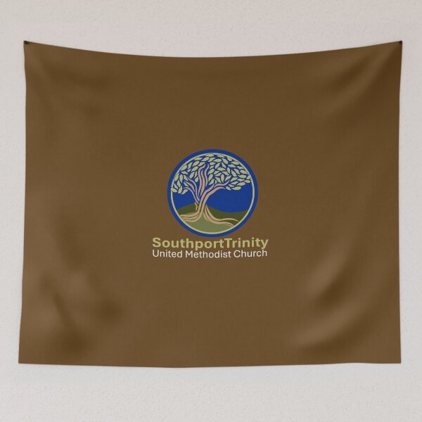 Item preview, TUMC vertical logo for DARK colors CS designed and sold by SouthportTrinityUMC.