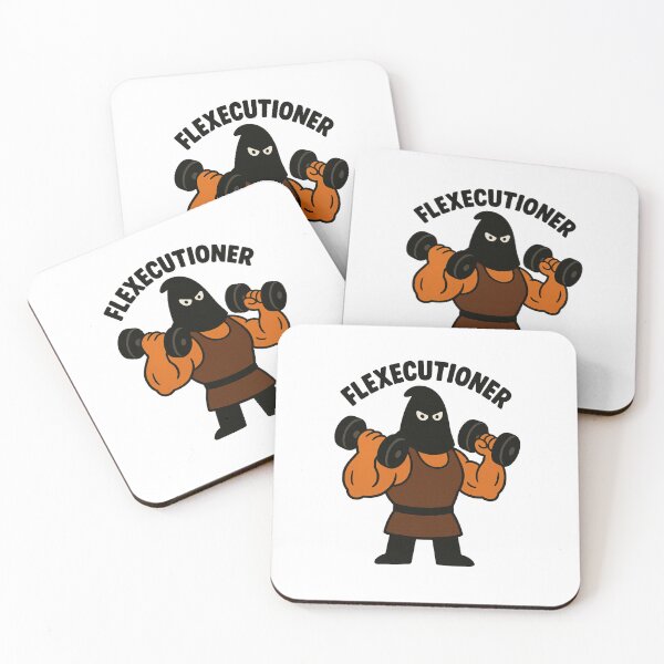 Item preview, Flexecutioner – Medieval Gym Humor Cartoon designed and sold by Enea Kelo.