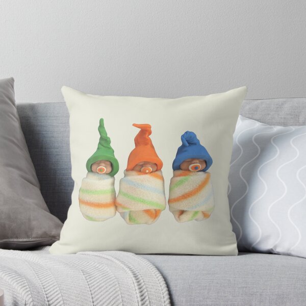 Item preview, Three BABIES with Elf Hats and Pacifiers, Sculpted Baby Trio, Daycare Art designed and sold by JoyfulWhimsy.