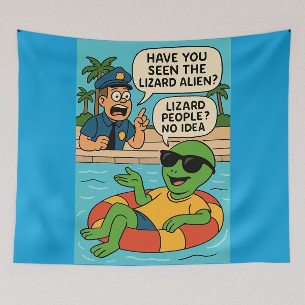 Item preview, Lizard people design, funny joke designed and sold by Gazmerch.