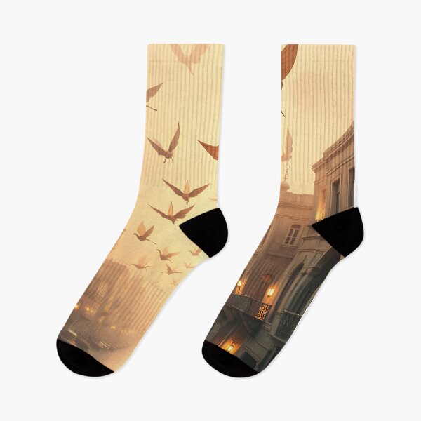 Item preview, Flight of Dawn Over Venetian Canals designed and sold by oanaunciuleanu.