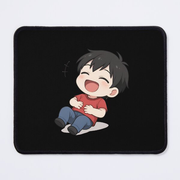 Item preview, Laughing Chibi Rolling on Floor – Cute Kawaii Anime Funny Art designed and sold by ColorSplash123.