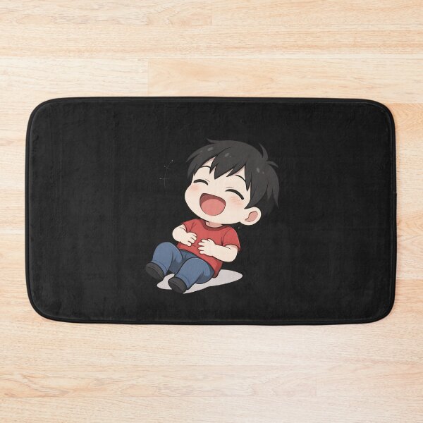 Item preview, Laughing Chibi Rolling on Floor – Cute Kawaii Anime Funny Art designed and sold by ColorSplash123.