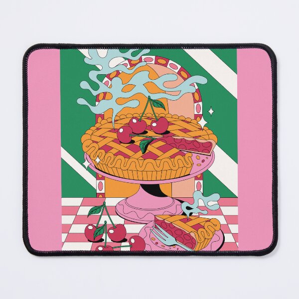 Item preview, Cherry Pie Cozy Retro Dessert Illustration for Food Lovers designed and sold by Gabor Estefan.