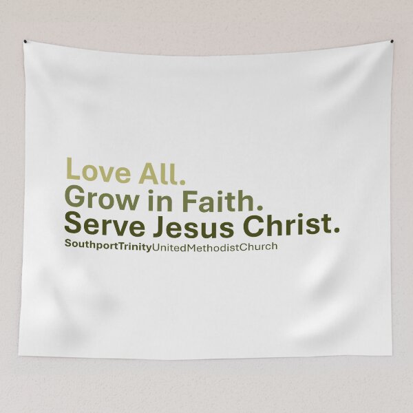 Item preview, TUMC Mission logo for light colors CL designed and sold by SouthportTrinityUMC.