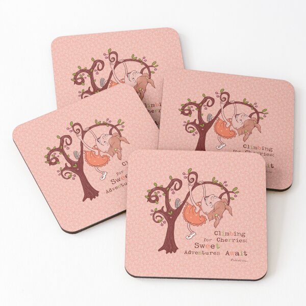 Item preview, Funny Girl Climbing Tree for Cherries designed and sold by Pink Writer.