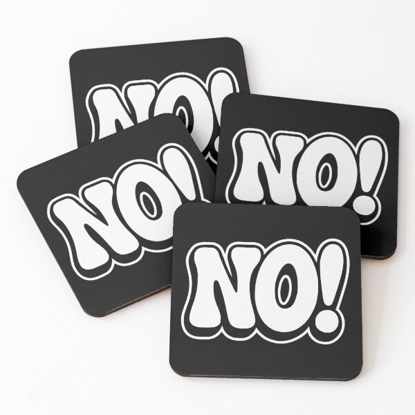 Item preview, NO! Funny Bold Statement Minimalist Typography Design designed and sold by JackCurtis1991.