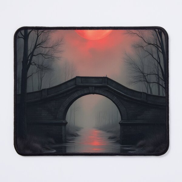 Item preview, Crimson Moon Over Silent Waters designed and sold by oanaunciuleanu.