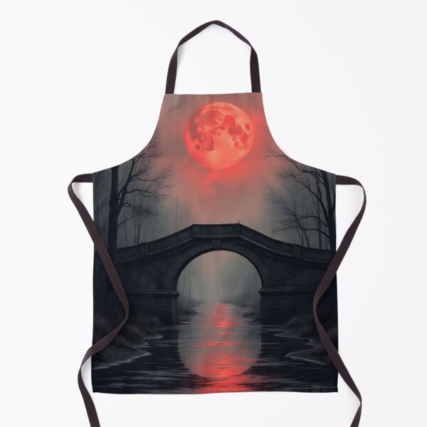 Item preview, Crimson Moon Over Silent Waters designed and sold by oanaunciuleanu.