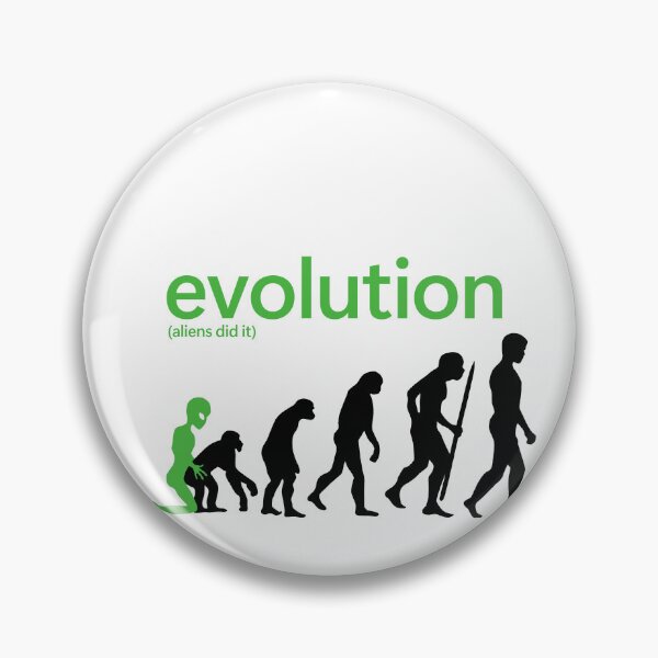 Item preview, Evolution (Aliens Did It) on white designed and sold by shitpostee.