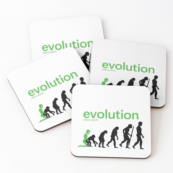 Item preview, Evolution (Aliens Did It) on white designed and sold by shitpostee.