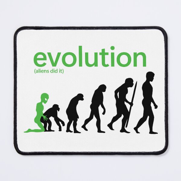 Item preview, Evolution (Aliens Did It) on white designed and sold by shitpostee.